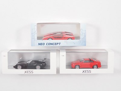 Lot 53 - A group of hand built 1:43 scale resin models...
