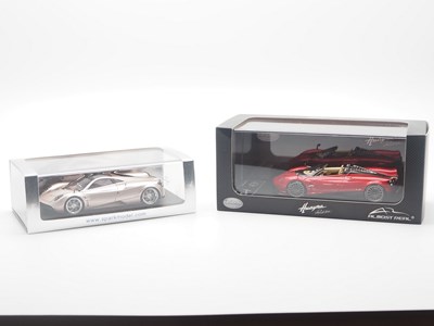 Lot 60 - A pair of hand built 1:43 scale resin models...