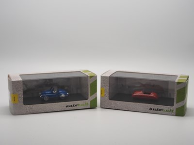 Lot 65 - A pair of hand built 1:43 scale resin models...