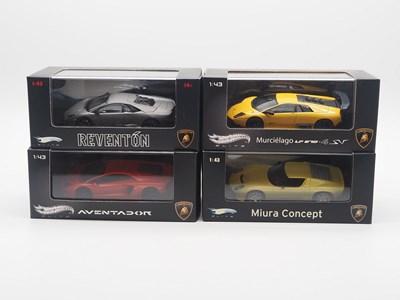 Lot 93 - A group of 1:43 scale models by MATTEL HOT...