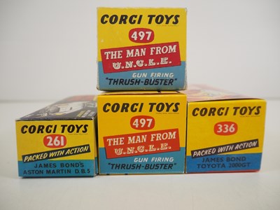 Lot 107 - A group of film and TV related CORGI Toys,...