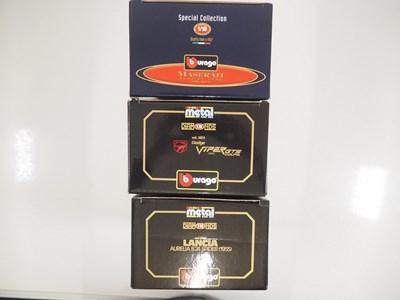 Lot 118 - A group of 1:18 scale BBURAGO diecast cars to...