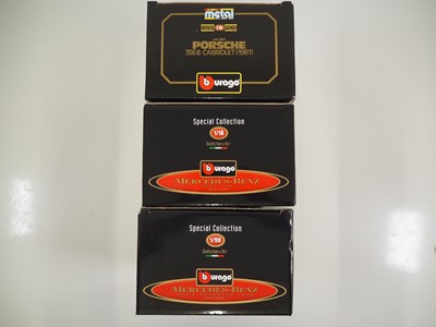Lot 119 - A group of 1:18 scale BBURAGO diecast cars to...
