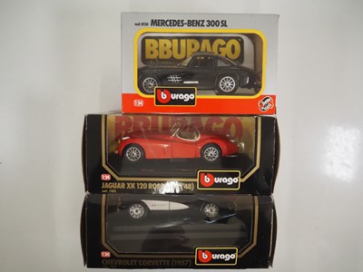Lot 120 - A group of 1:24 scale BBURAGO diecast cars to...