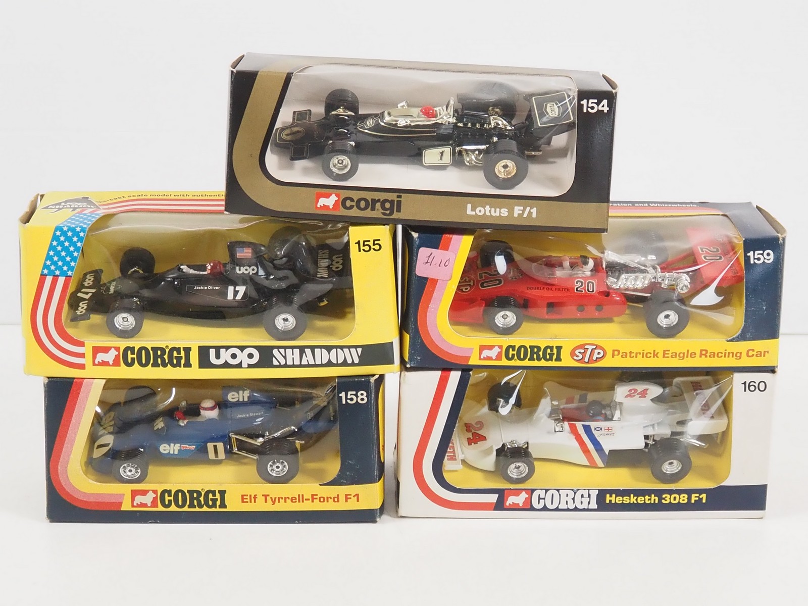 Lot 128 A group of CORGI Formula 1 cars comprising