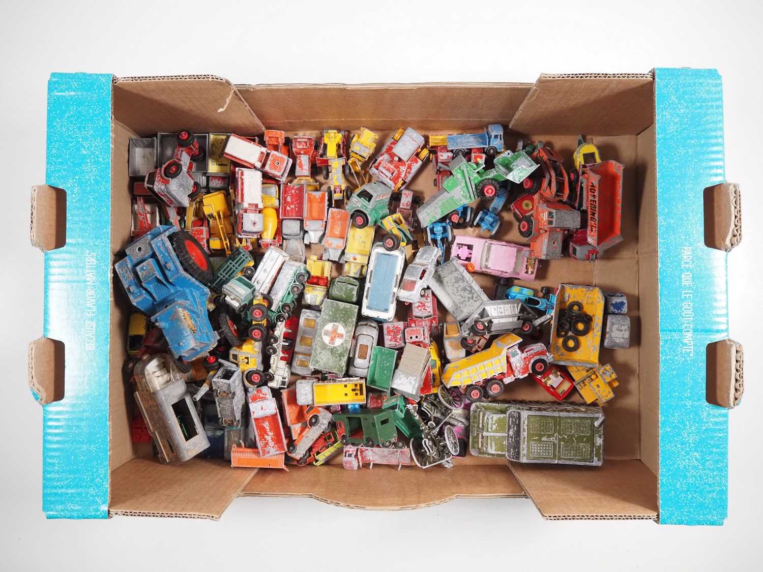 Lot 137 - A large quantity of playworn diecast by LESNEY,...