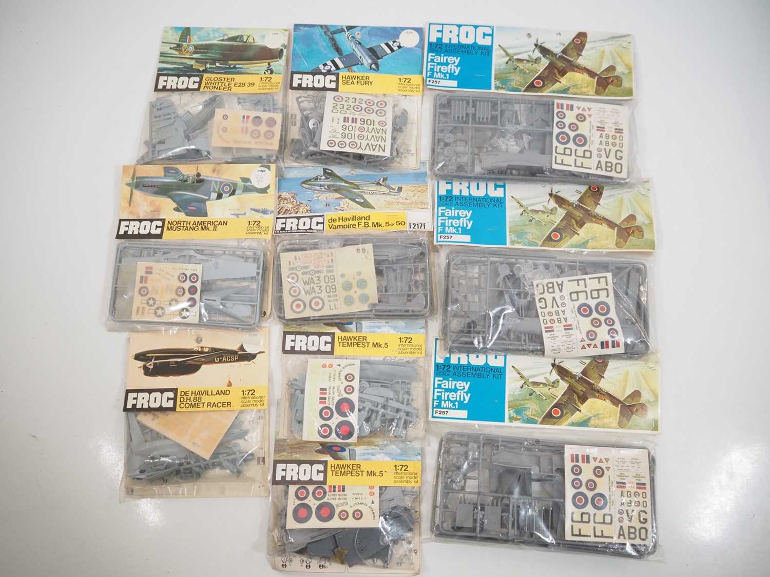 Lot 139 - A group of FROG 1:72 scale unbuilt plastic...