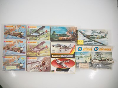 Lot 144 - A group of military aircraft, unbuilt plastic...