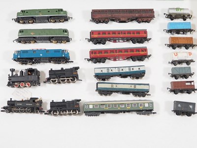 Lot 195 - A large job lot of mixed N gauge rolling stock...
