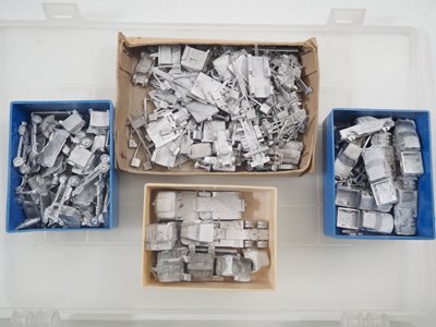 Lot 198 - A large quantity of N gauge whitemetal...