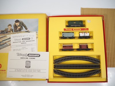 Lot 201 - A TRI-ANG TT gauge T9 goods train set...