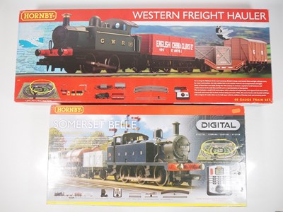 Lot 234 - A pair of HORNBY OO gauge train sets...