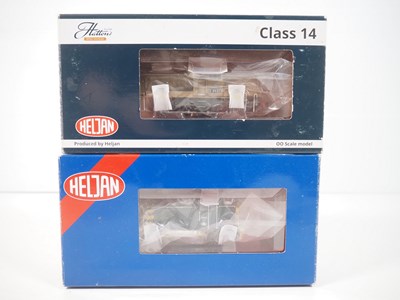 Lot 237 - A pair of HELJAN OO gauge diesel shunting...