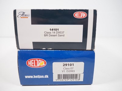 Lot 237 - A pair of HELJAN OO gauge diesel shunting...