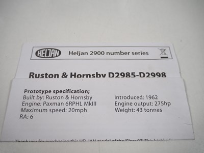 Lot 237 - A pair of HELJAN OO gauge diesel shunting...