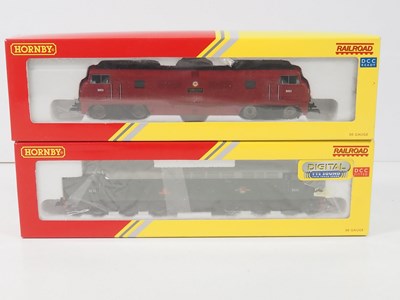 Lot 249 - A pair of HORNBY OO gauge Railroad diesel...