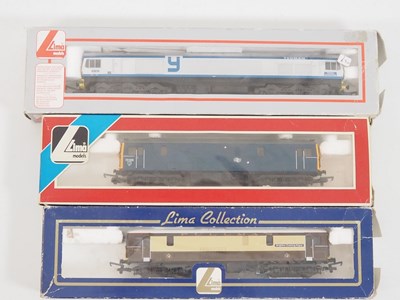 Lot 260 - A group of LIMA OO gauge diesel and...