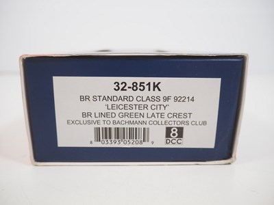 Lot 293 - A BACHMANN OO gauge 32-851K class 9F steam...