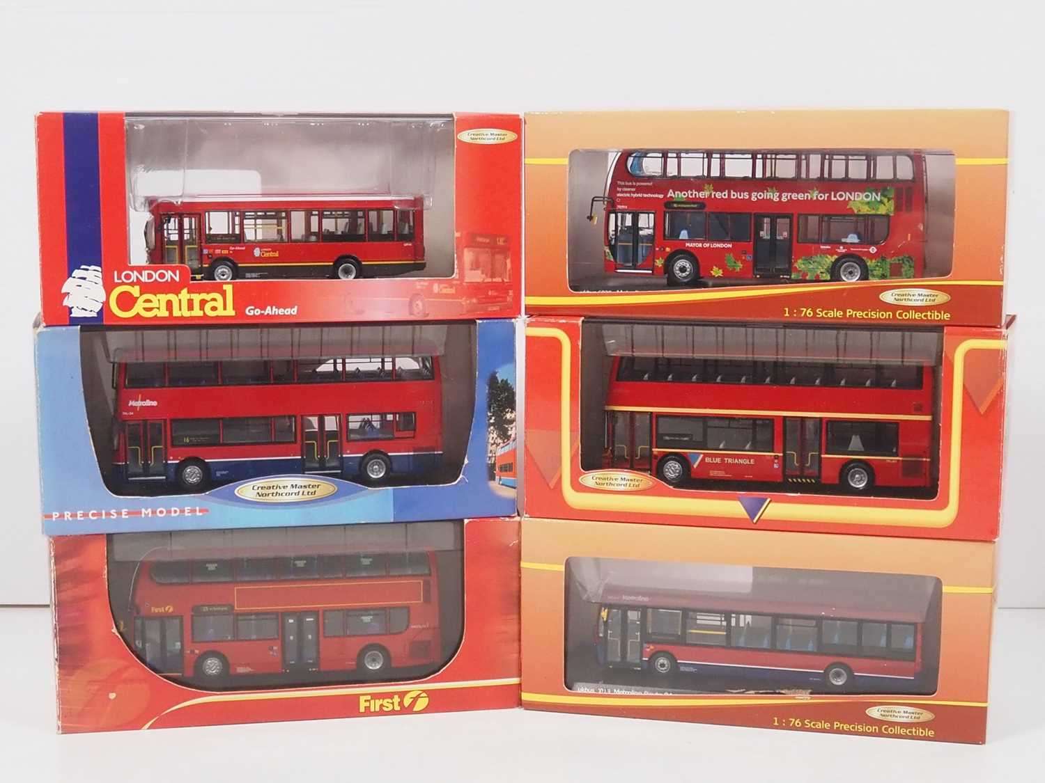 Lot 3 - A group of 1:76 scale diecast buses by...