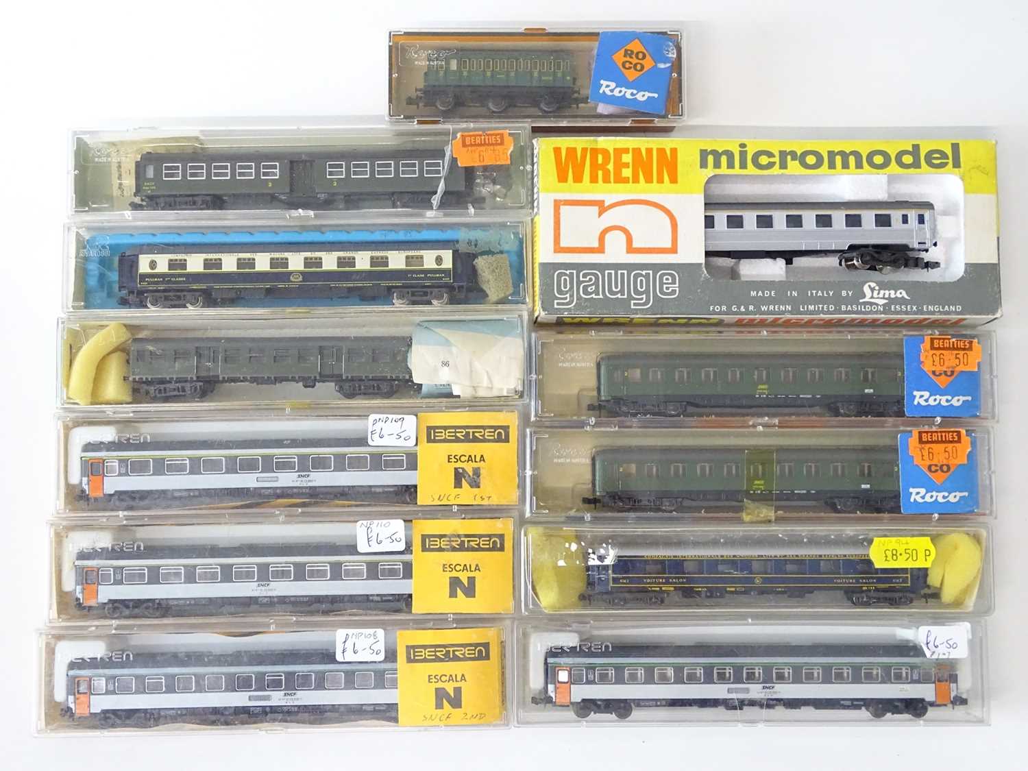 Lot 25 - A group of N Gauge French and Belgian Outline...