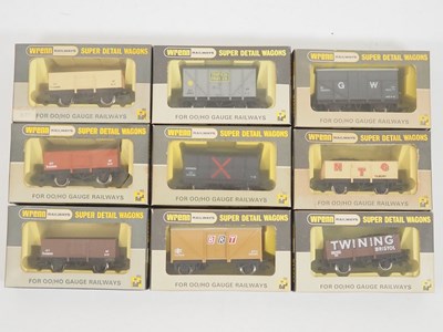 Lot 355 - A group of WRENN OO gauge open wagons and vans...