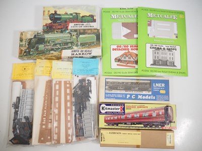 Lot 356 - A selection of locomotive, coach and building...