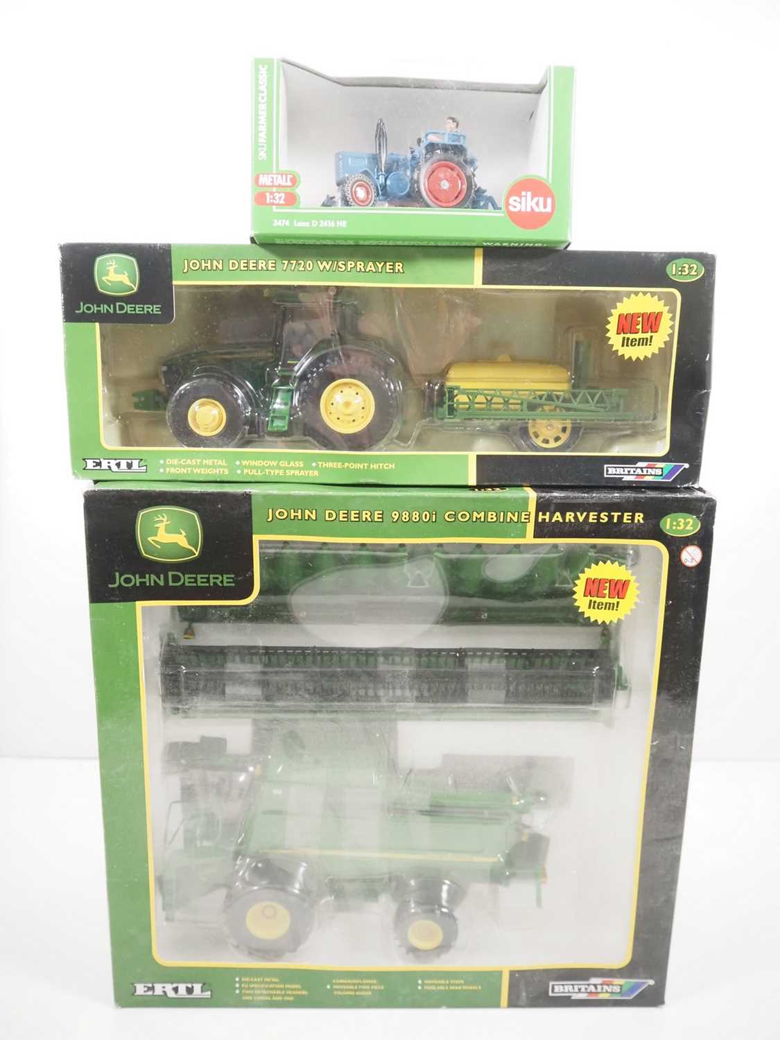 Lot 38 - A group of 1:32 scale diecast tractors/farming...