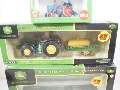 Lot 38 - A group of 1:32 scale diecast tractors/farming...