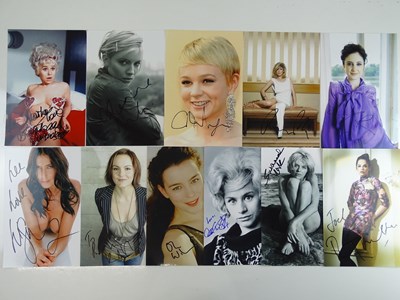 Lot 62 - FEMALE ACTORS - A selection of signed colour...