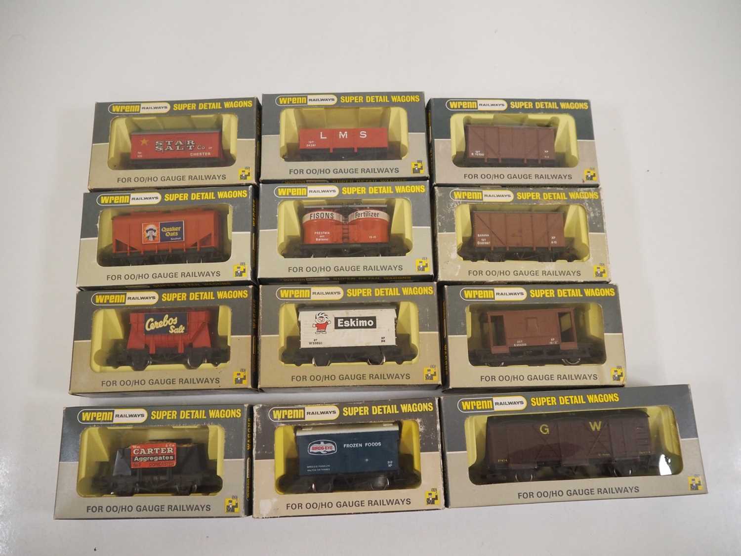 Lot 425 - A mixed group of WRENN OO gauge wagons of...