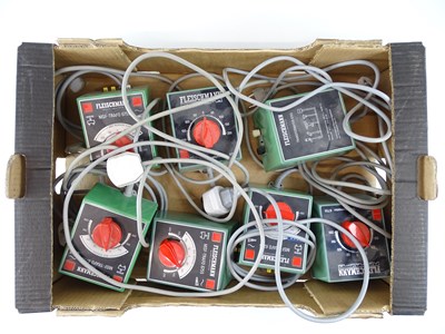 Lot 261 - A tray of FLEISCHMANN analogue transformers...