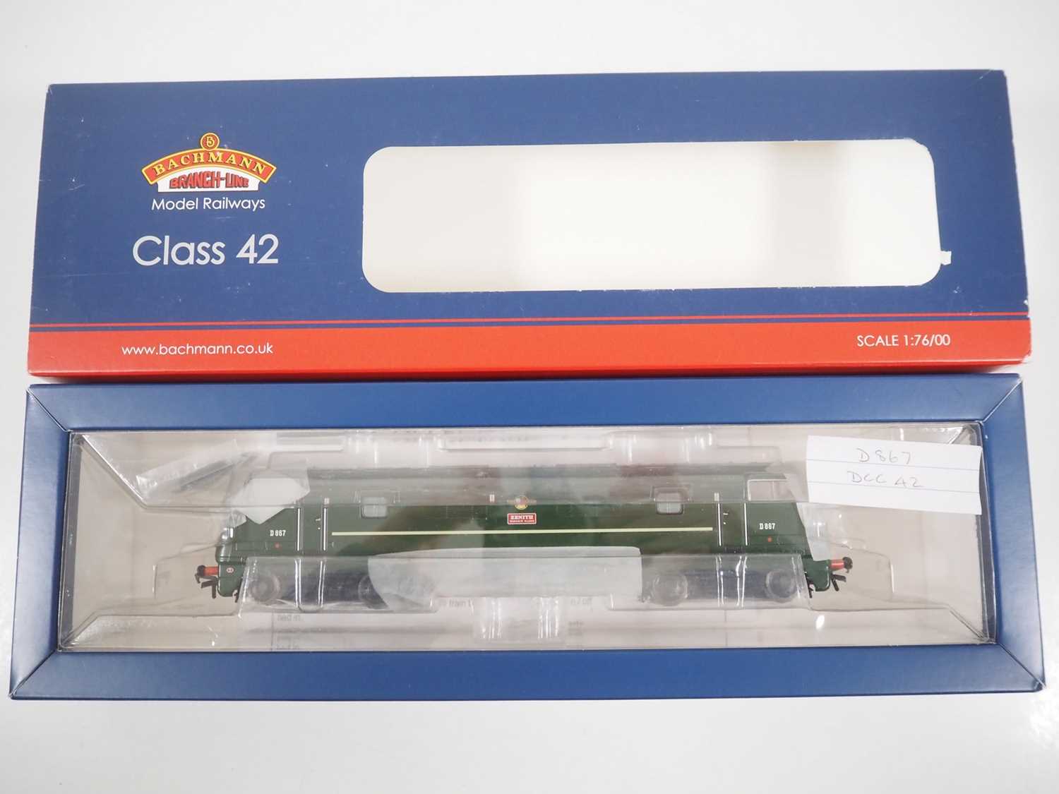 Lot 454 - A BACHMANN OO gauge 32-051DC class 42 Warship...