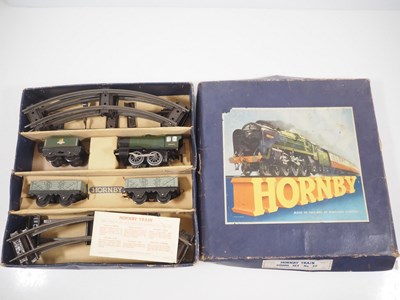 Lot 528 - A HORNBY O gauge clockwork No.20 goods train...