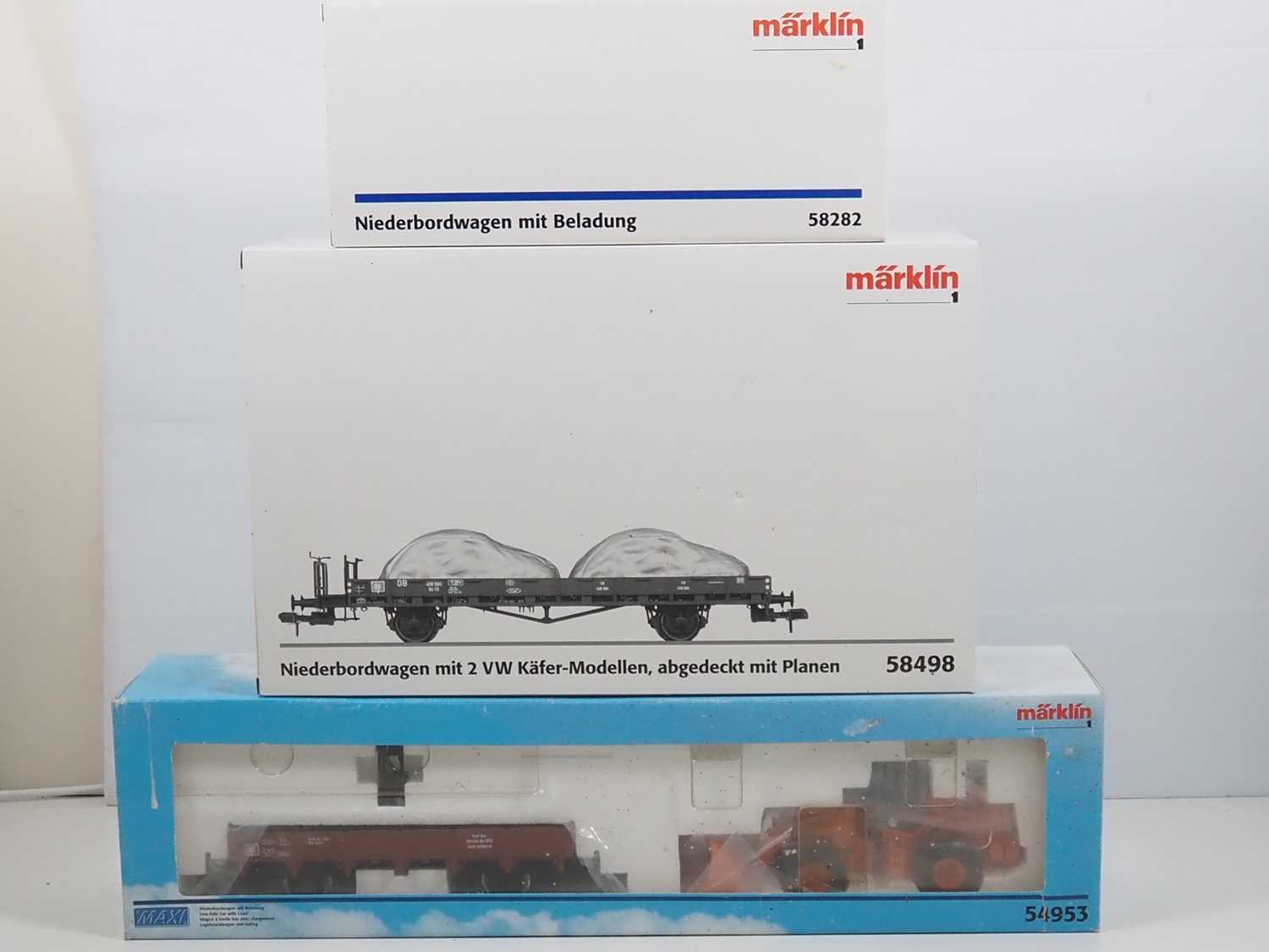 Lot 548 - A group of MARKLIN Gauge 1 wagons comprising...