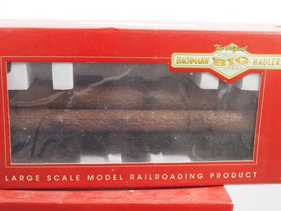 Lot 558 - A group of BACHMANN Big Haulers G gauge wagons...