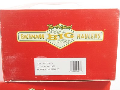 Lot 558 - A group of BACHMANN Big Haulers G gauge wagons...