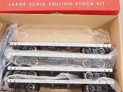 Lot 558 - A group of BACHMANN Big Haulers G gauge wagons...