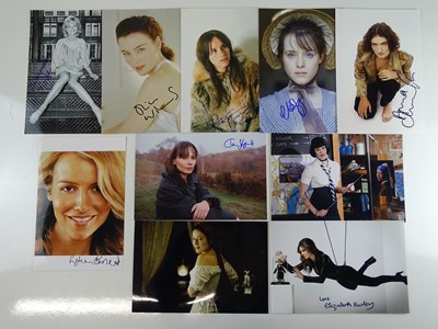 Lot 64 - FEMALE FILM ACTORS - A group of signed colour...