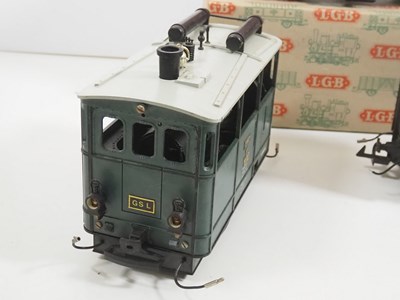 Lot 577 - A group of LGB G gauge rolling stock...