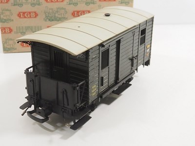 Lot 577 - A group of LGB G gauge rolling stock...