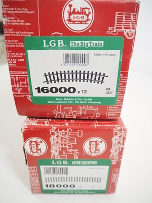 Lot 591 - A group of LGB G scale track sections...