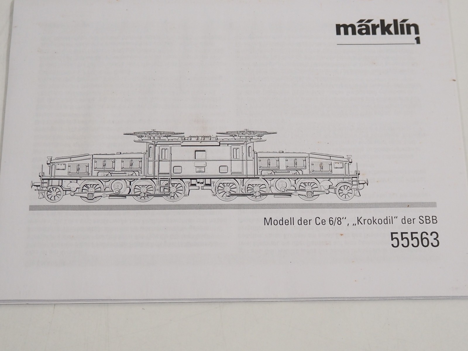 Lot 600 - A MARKLIN Gauge 1 55563 Serie Ce 6/8 II