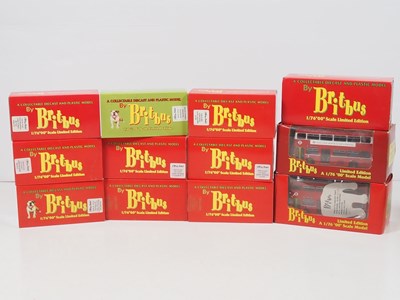 Lot 73 - A group of 1:76 scale diecast buses by BRITBUS,...