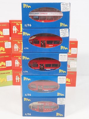 Lot 75 - A group of 1:76 scale diecast buses by BRITBUS,...