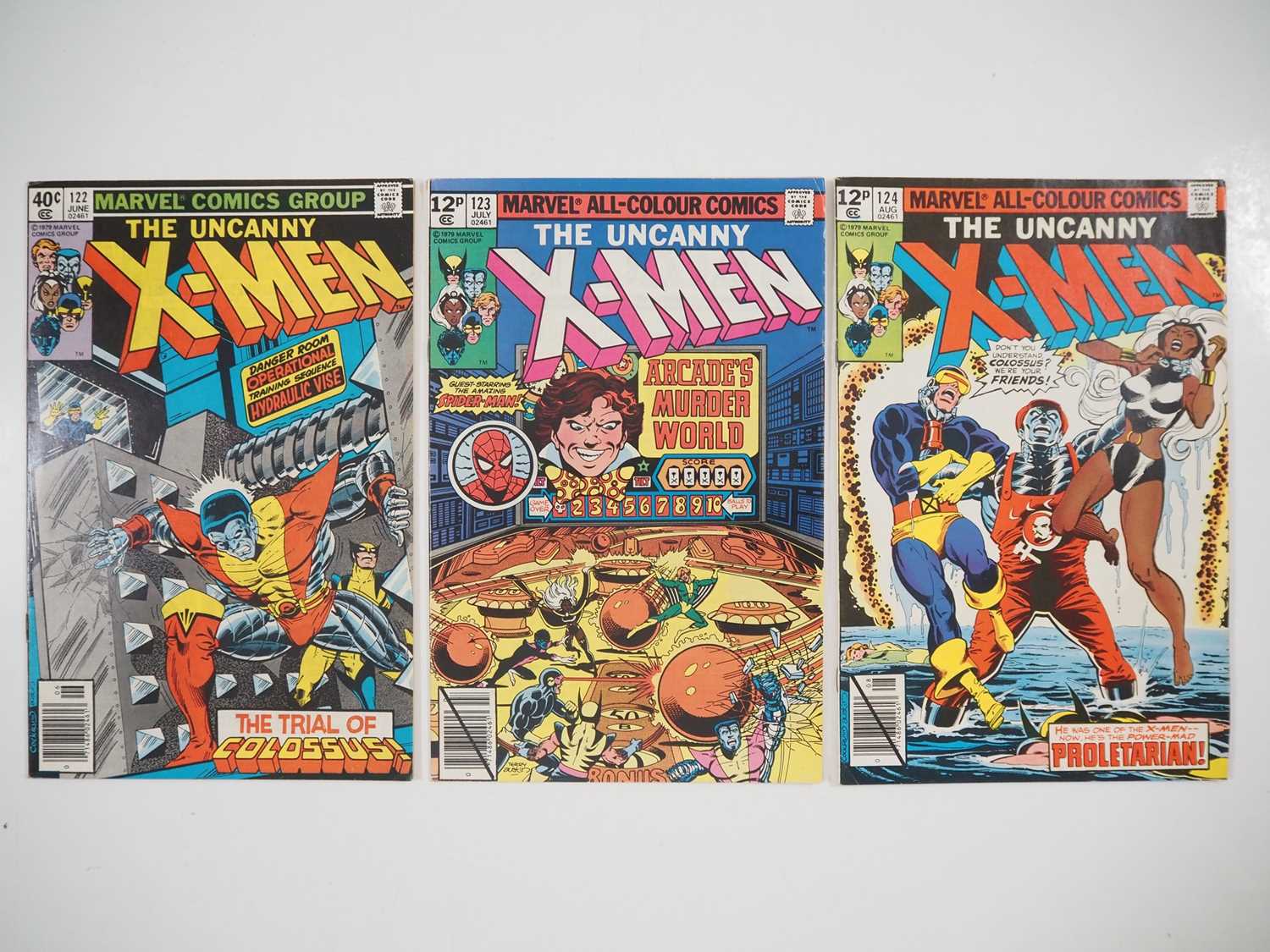 Lot 103 - UNCANNY X-MEN #122, 123, 124 - (3 in Lot) -...