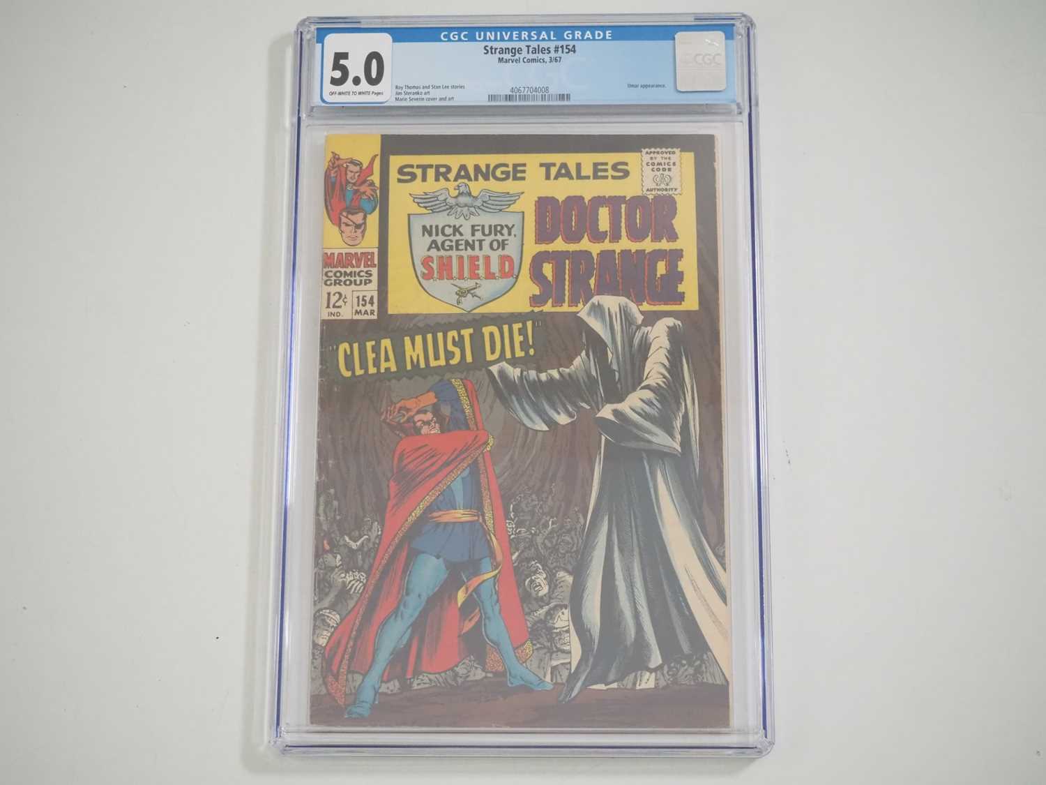 Lot 121 - STRANGE TALES #154 (1967 - MARVEL) - GRADED...