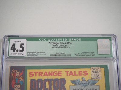 Lot 122 - STRANGE TALES #141 & 156(CGC) (2 in Lot) -...