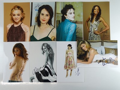 Lot 65 - FEMALE FILM ACTORS - A group of signed colour...