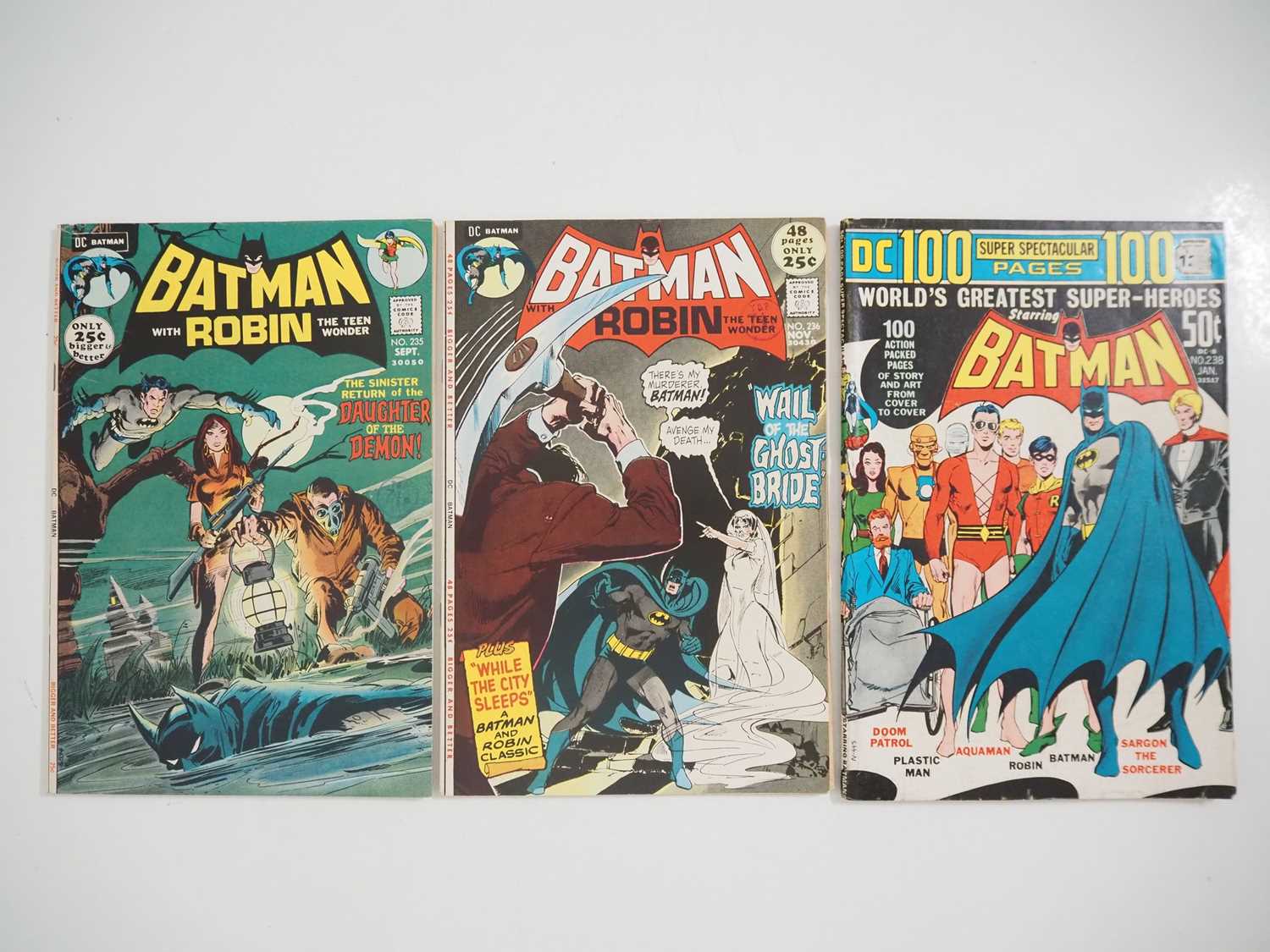 Lot 133 - BATMAN #235, 236, 238 (3 in Lot) -