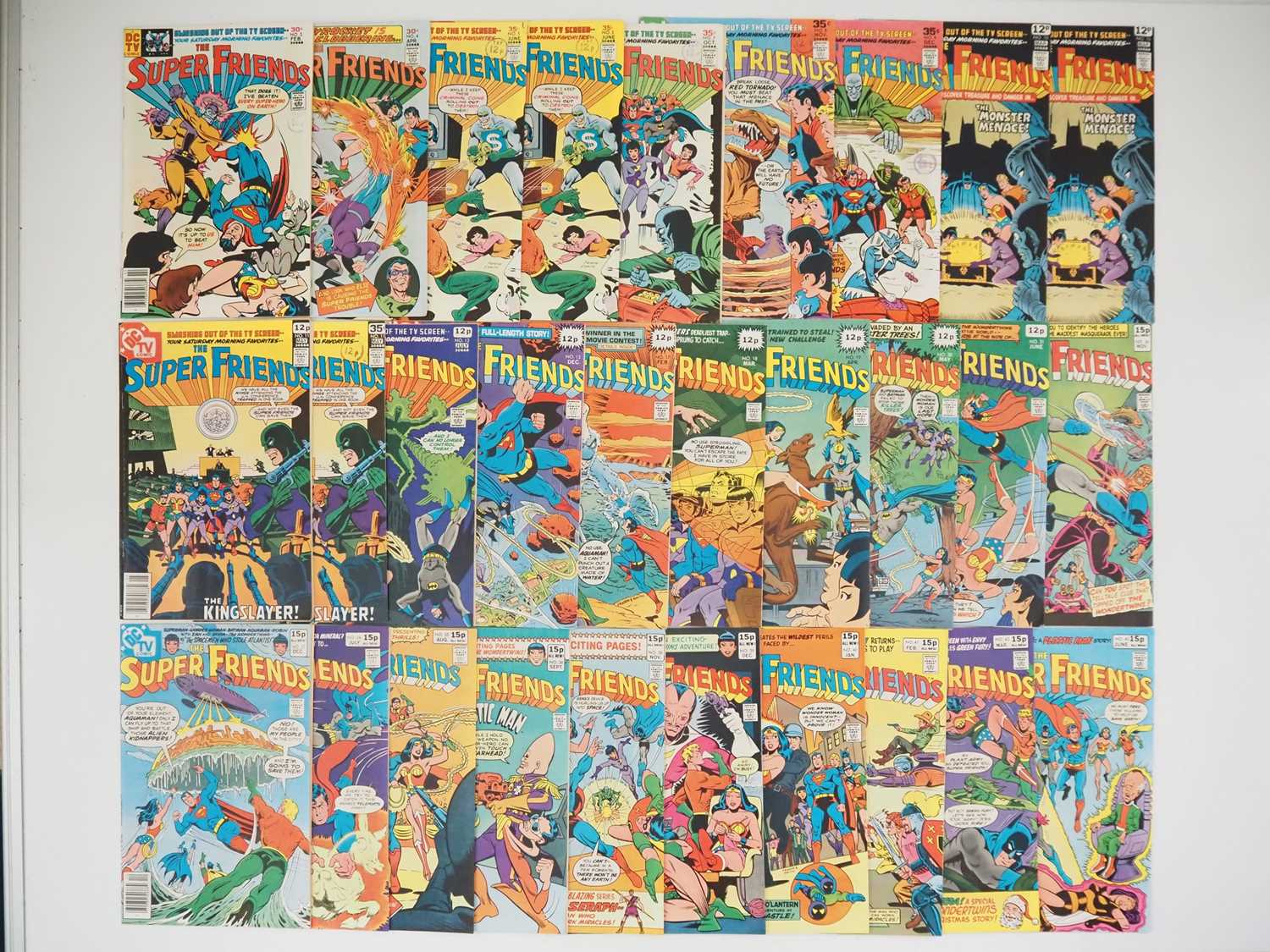 Lot 137 - SUPER FRIENDS #3, 4, 5(x2), 7, 8, 9, 10(x2),...